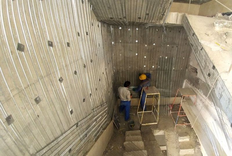 تصویر ساخت سقف رابیتس