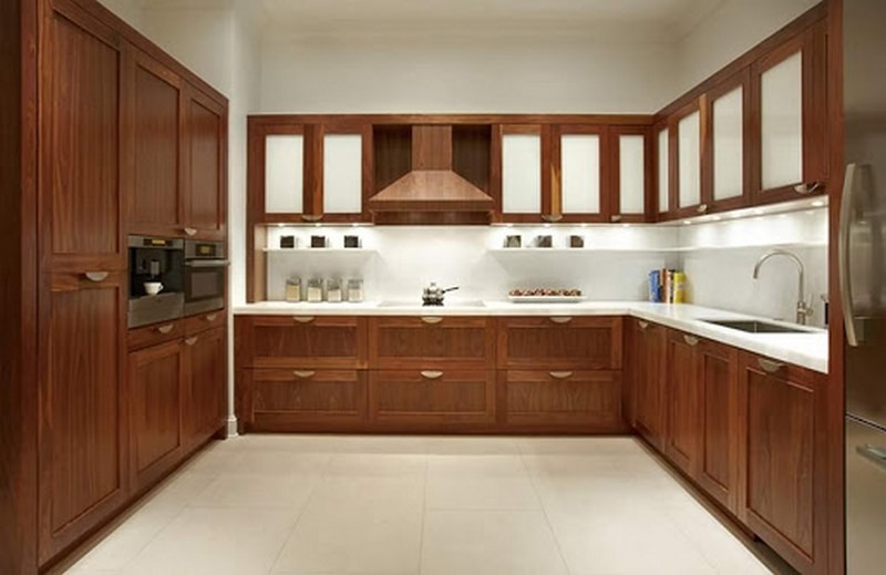 تصویر کابینت با طرح چوب