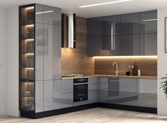کابینت سفید نقره ای