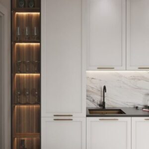 کابینت نئوکلاسیک سفید
