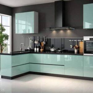 کابینت هایگلاس سبز