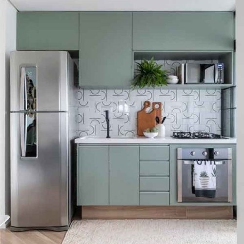 کابینت آشپزخانه کوچک مستطیلی جدید